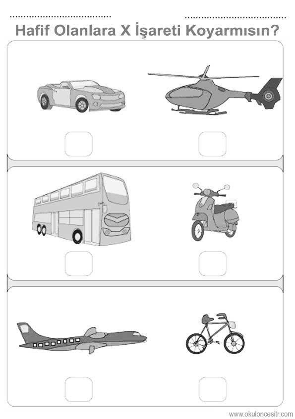 Ağır Hafif Çalışma Sayfası