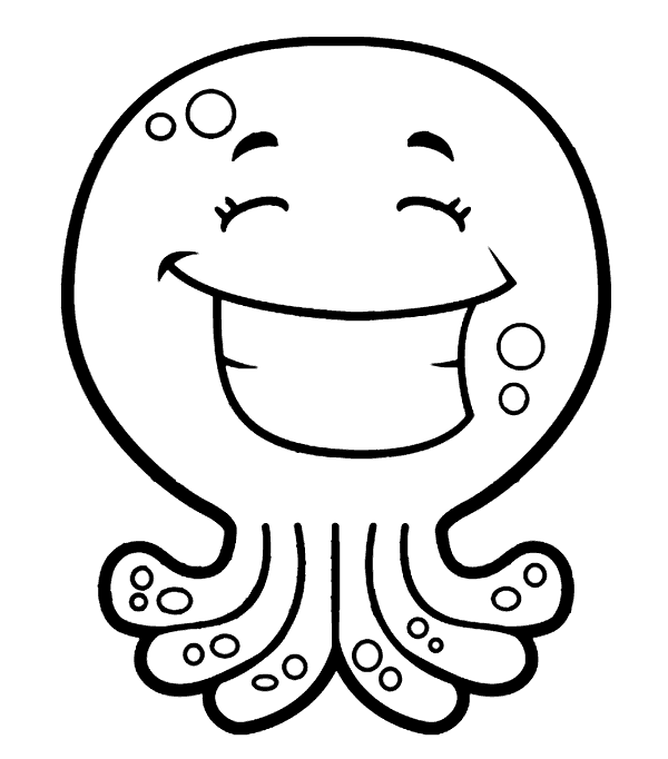 Ahtapot Boyama Sayfası