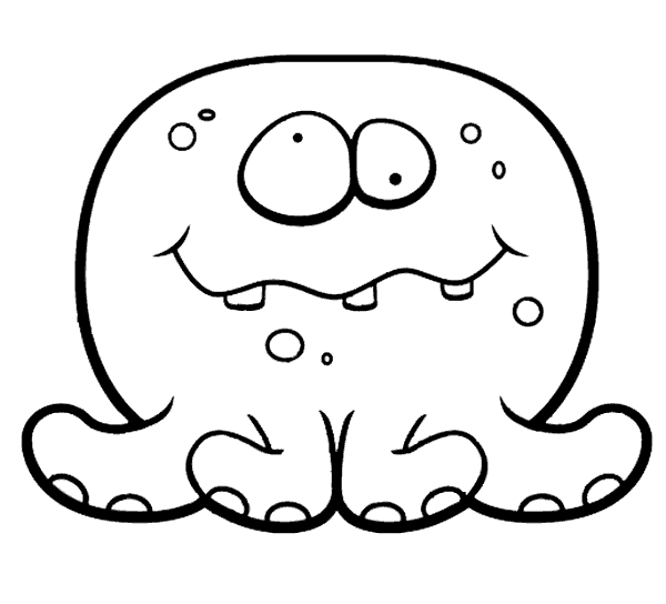 Ahtapot Boyama Sayfası