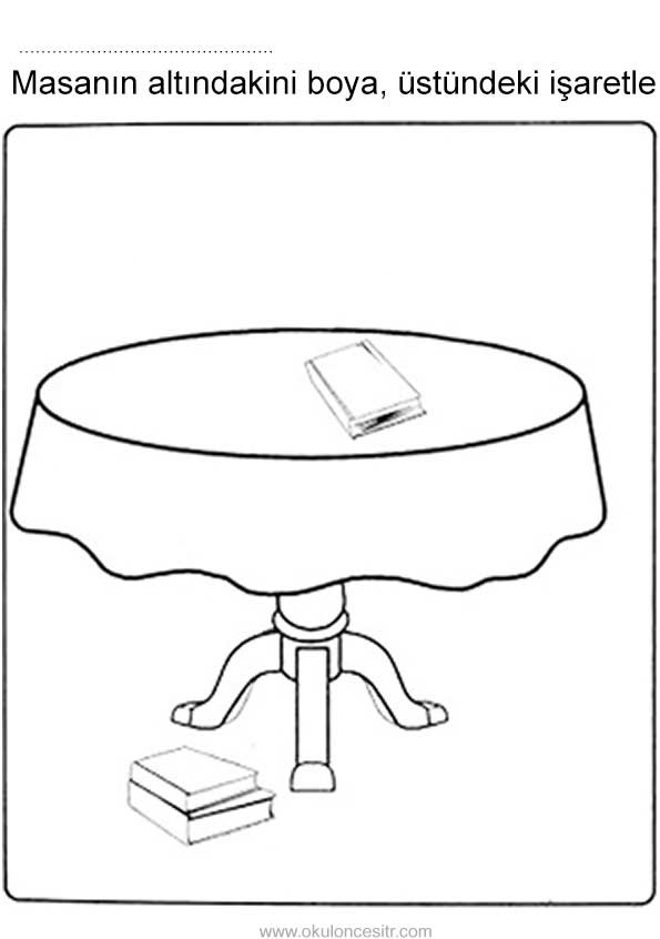 Altında Üstünde Çalışma Sayfası