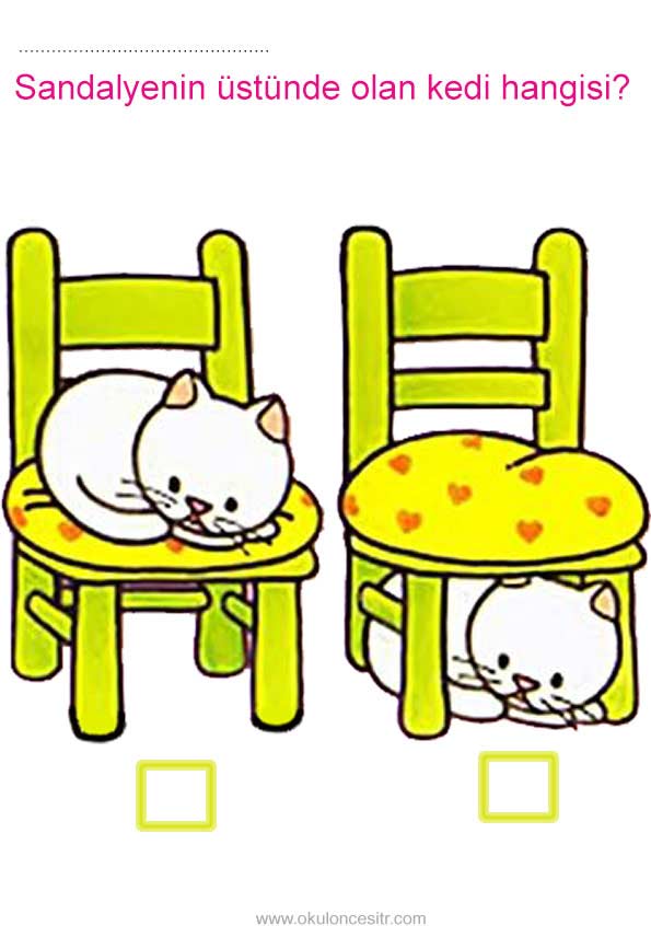 Altında Üstünde Çalışma Sayfası