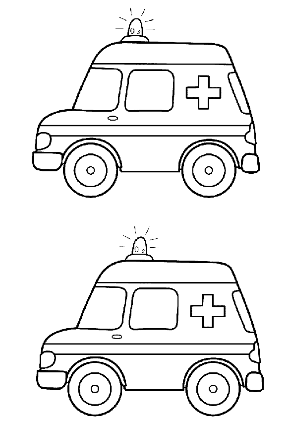 Ambulans Boyama Sayfası