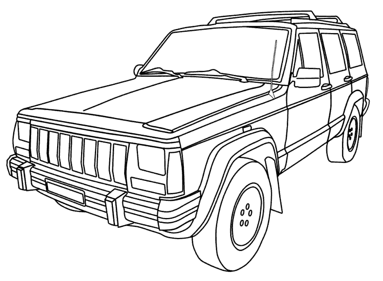 Araba Boyama Sayfası