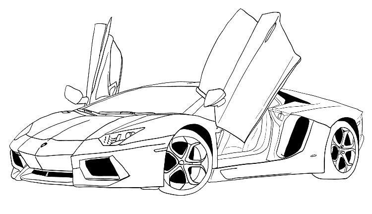 Araba Boyama Sayfası
