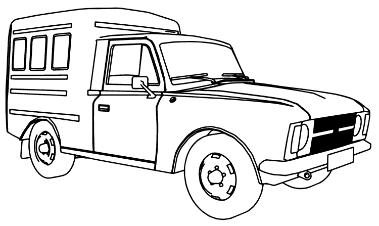 Araba Boyama Sayfası