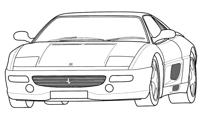 Araba Boyama Sayfası