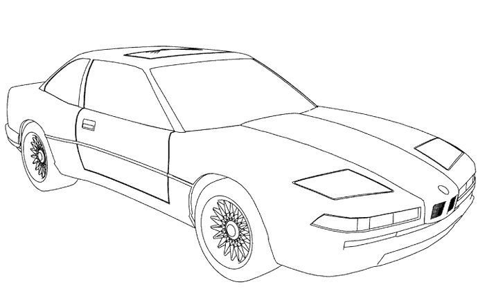 Araba Boyama Sayfası