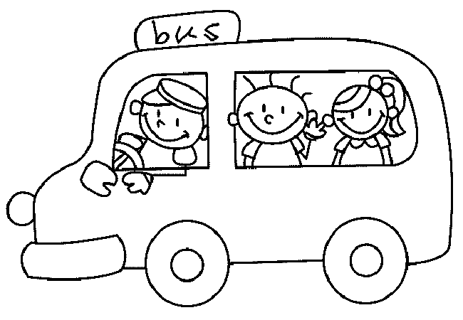 Otobüs Boyama Sayfası