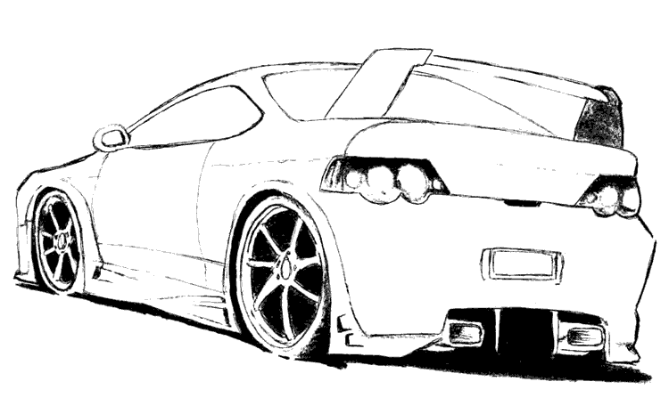 magnificent seven sports car coloring pages - photo #30