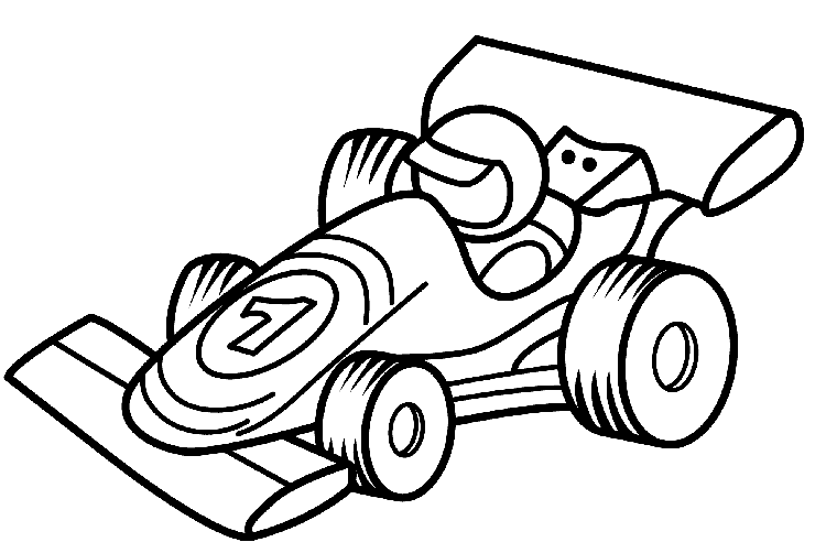 Araba Boyama Sayfası