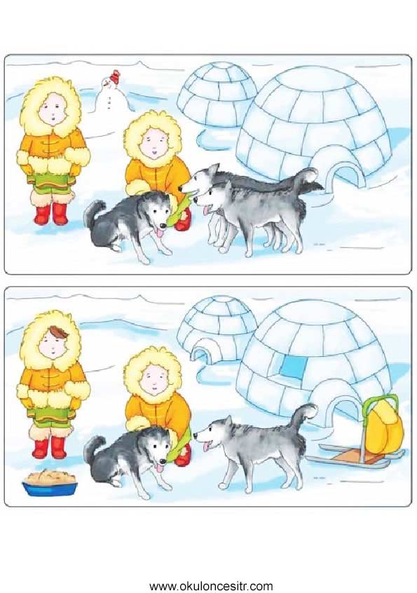 Aradaki Farkı Bul Sayfası