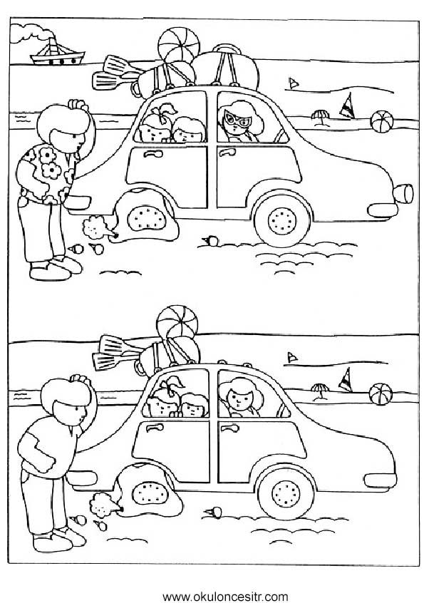 Aradaki Farkı Bul Sayfası