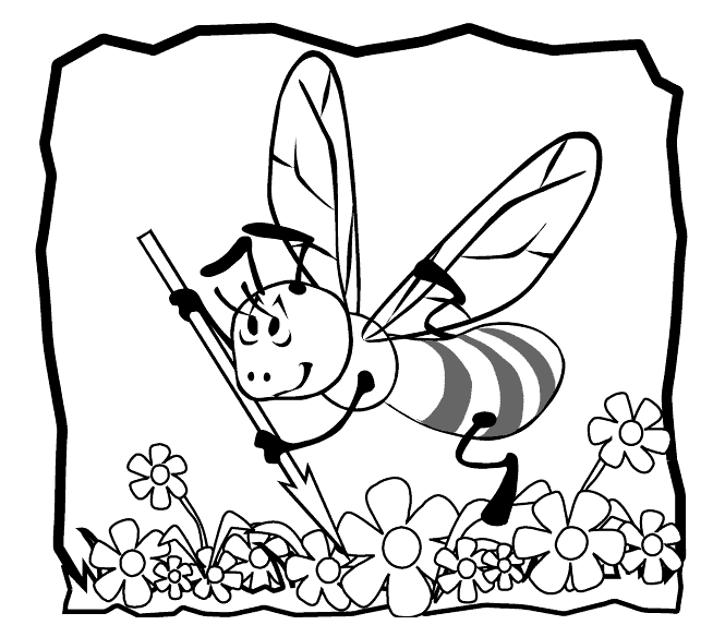 Arı Boyama Sayfası