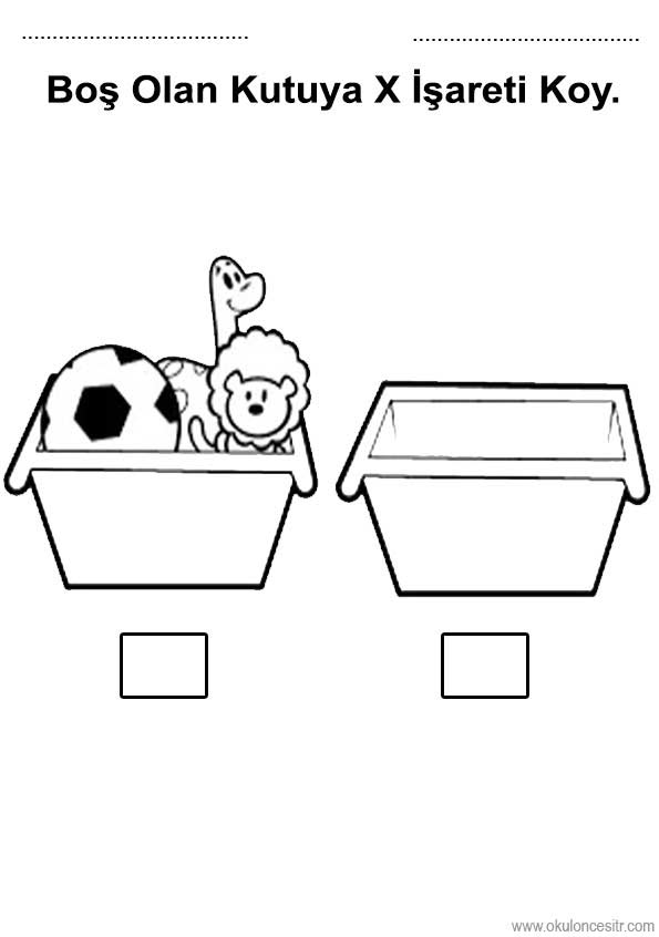 Boş Dolu Çalışma Sayfası