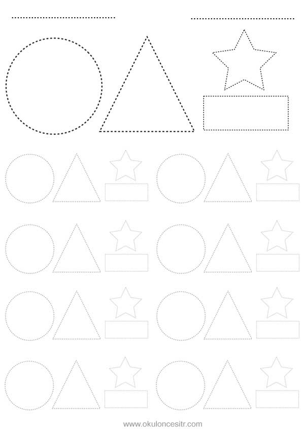 Şekil Kavramı Çalışma Sayfas