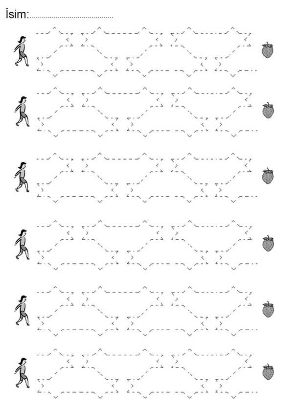 Düz Çizgi Çalışma Sayfası