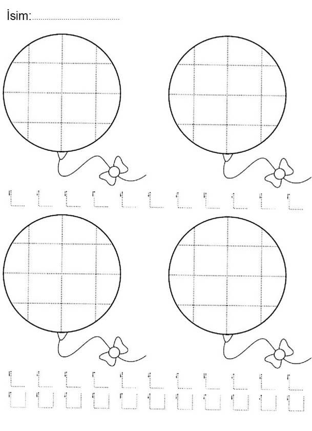 Düz Çizgi Çalışma Sayfası