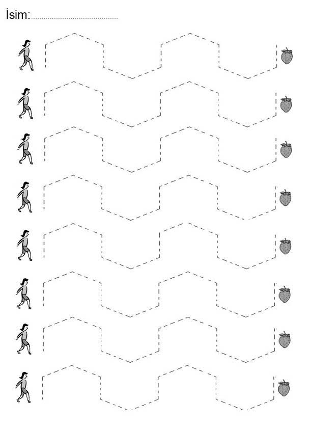 Düz Çizgi Çalışma Sayfası