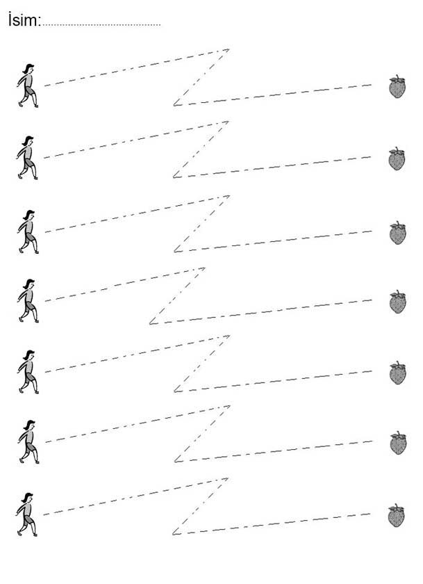 Düz Çizgi Çalışma Sayfası