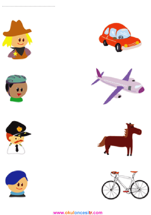 Eşleştirme Çalışma Kağıdı