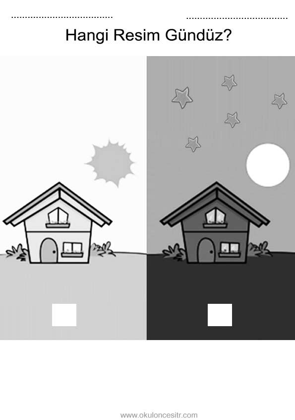 Gece Gündüz Çalışma Sayfası