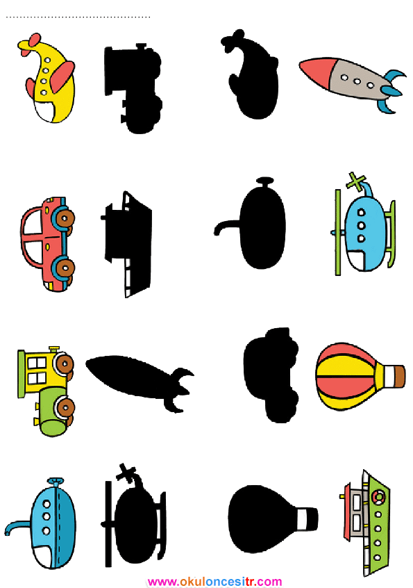 Gölge Eşleştirme Çalışma Sayfası