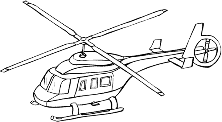 Helikopter Boyama Sayfası