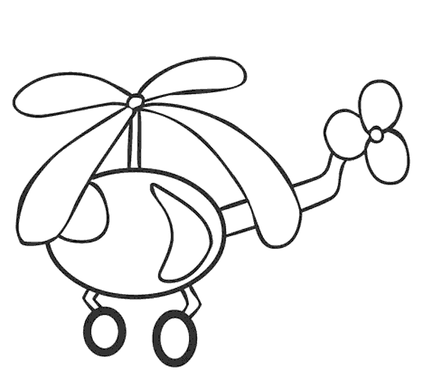 Helikopter Boyama Sayfası