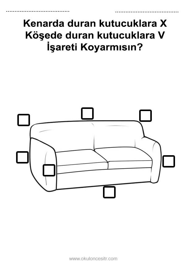 Kenar Köşe Çalışma Sayfası