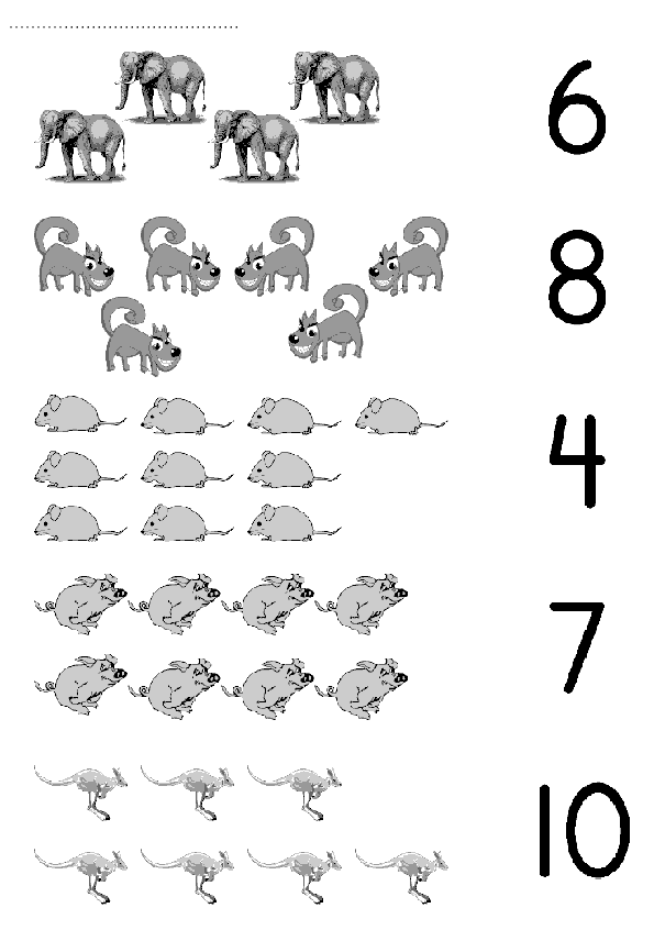 Sayı Rakam Eşleştirme Sayfası