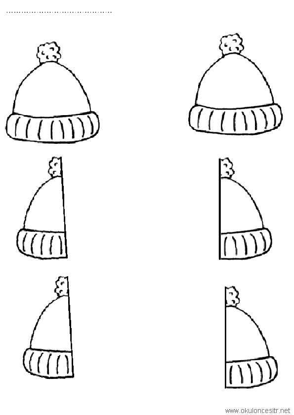 Şapka Simetri Tamamlama Sayfası