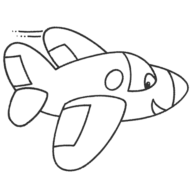 Uçak Boyama Sayfası