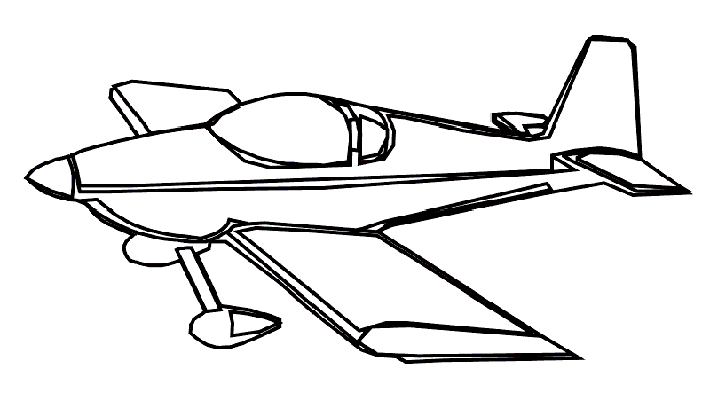Uçak Boyama Sayfası