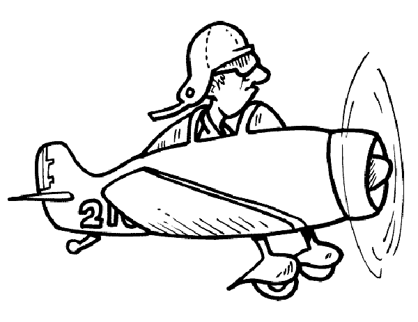 Uçak Boyama Sayfası