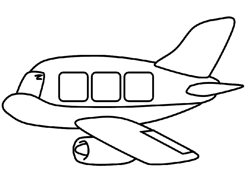 Uçak Boyama Sayfası