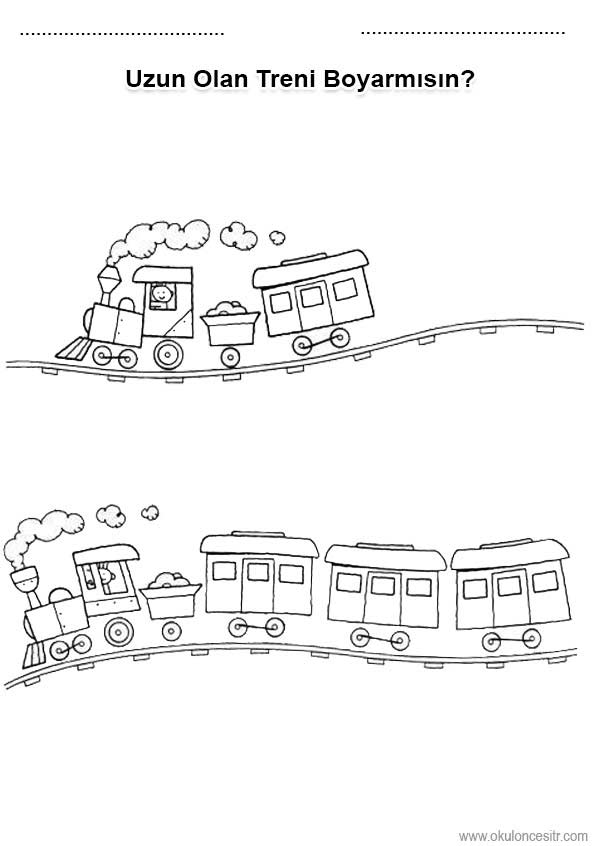 Uzun Kısa Çalışma Kağıdı