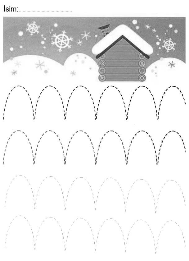 Yamuk Çizgi Çalışma Sayfası