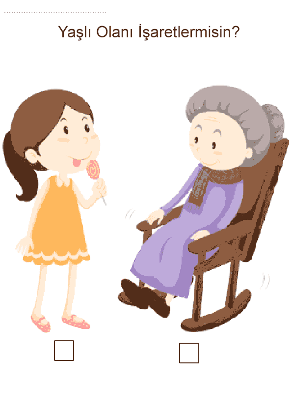 Yaşlı Genç Çalışma Sayfası