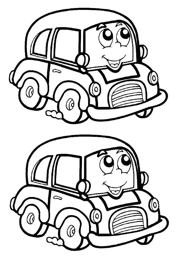 Araba Boyama Sayfası