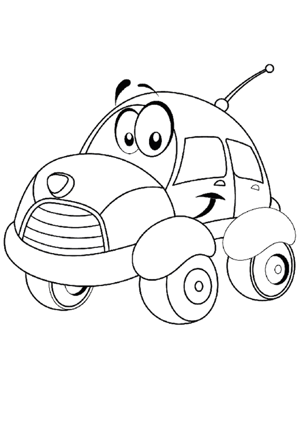 Araba Boyama Sayfası