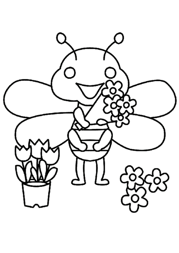 Arı Boyama Sayfası