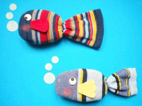 Çoraptan Balık Yapımı