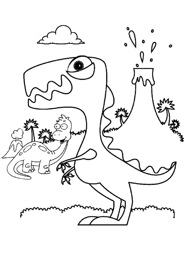 Dinazor Boyama Sayfası