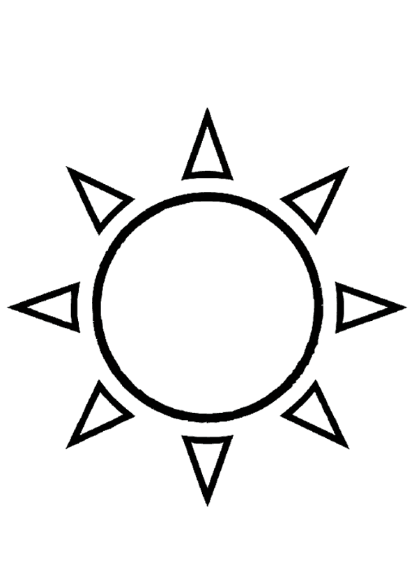 Güneş Boyama Sayfası