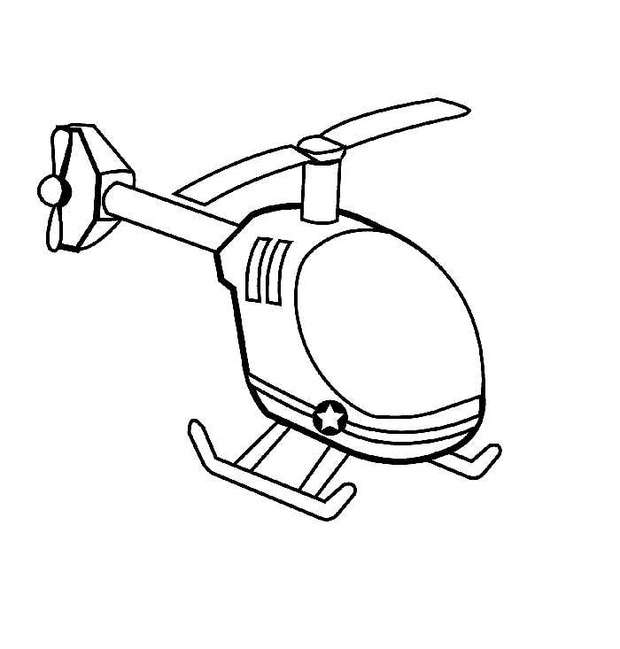 Helikopter Boyama Sayfası