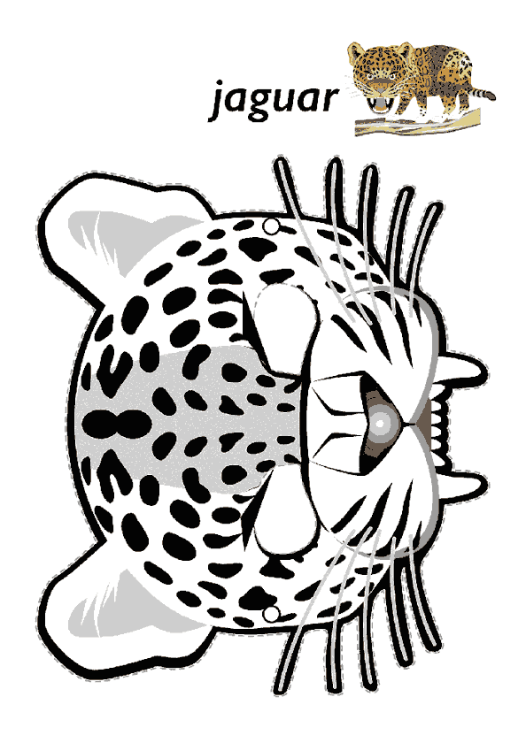 Jaguar Maskesi Kalıbı