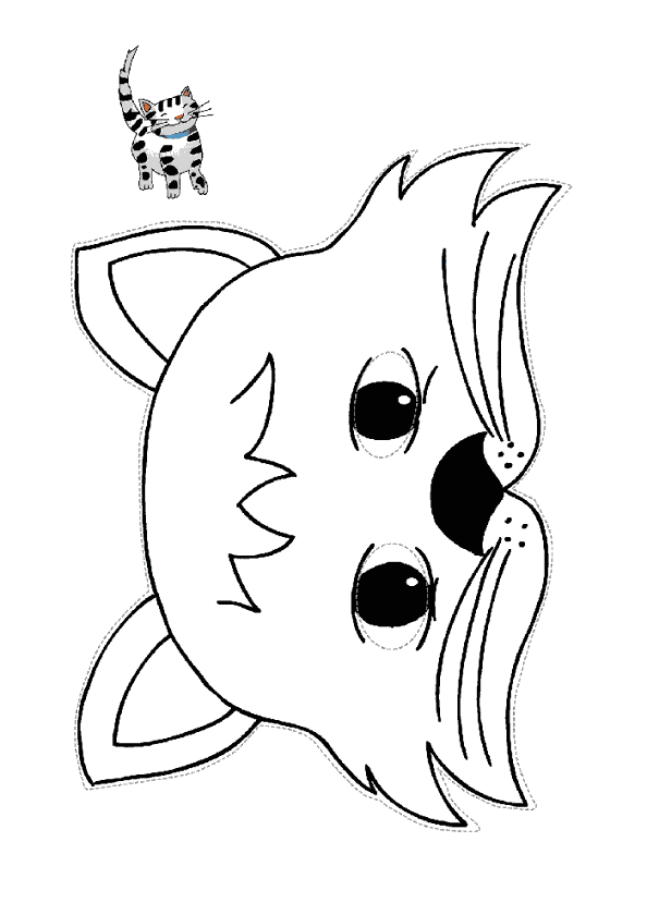 Kedi Maskesi Kalıbı