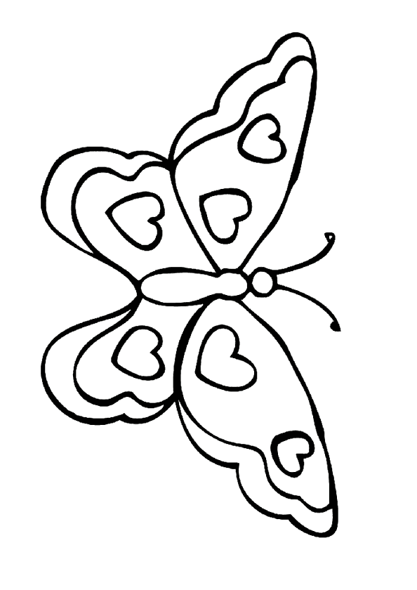 Kelebek Boyama Sayfası