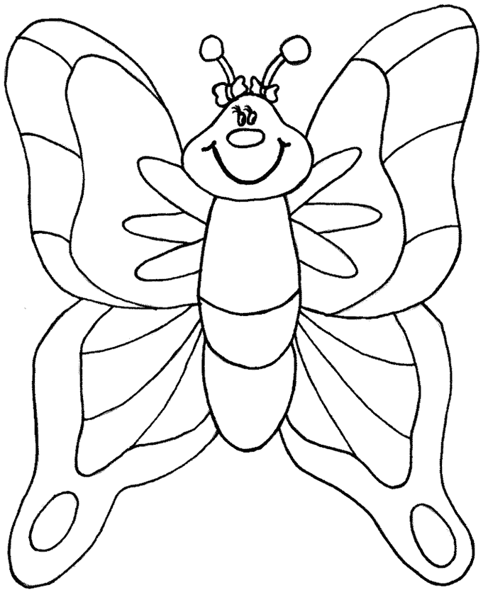 Kelebek Boyama Sayfası