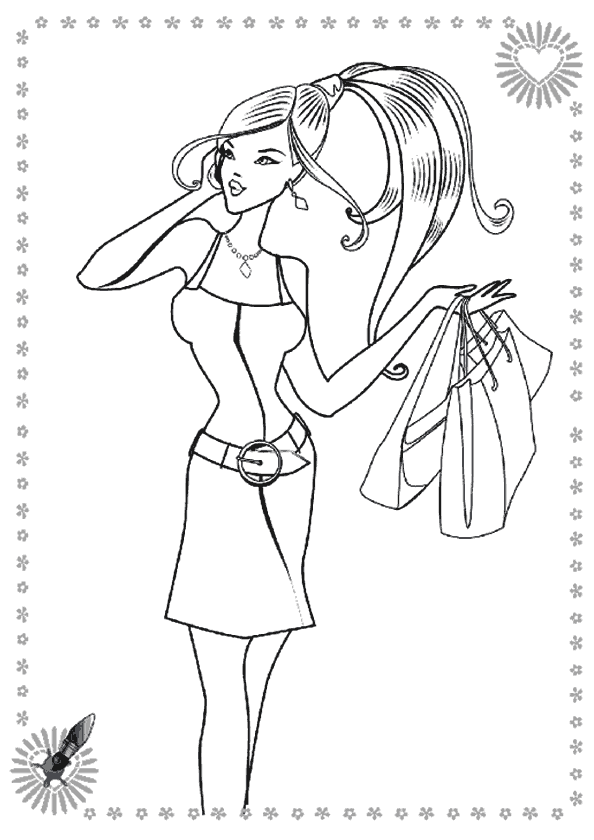 Kız Boyama Sayfası